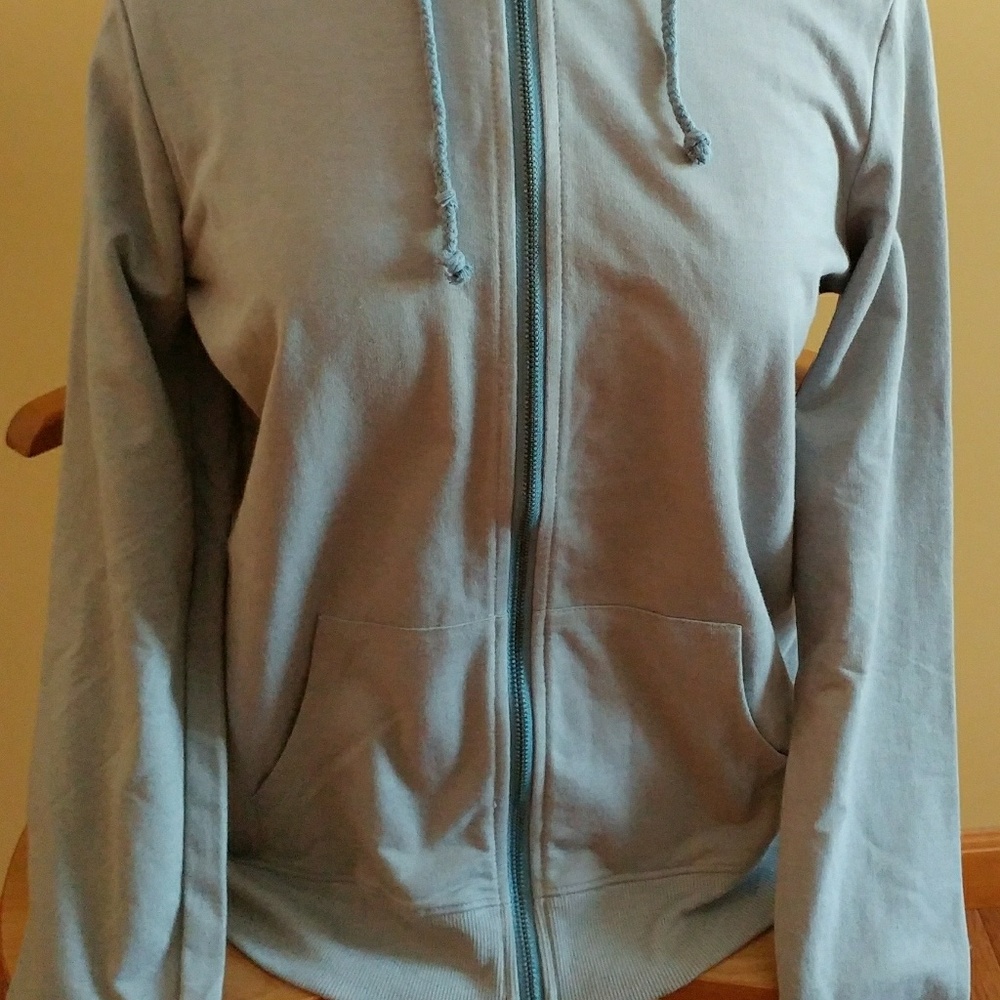 THREADS 4 THOUGHT GREY FULL ZIP HOODY